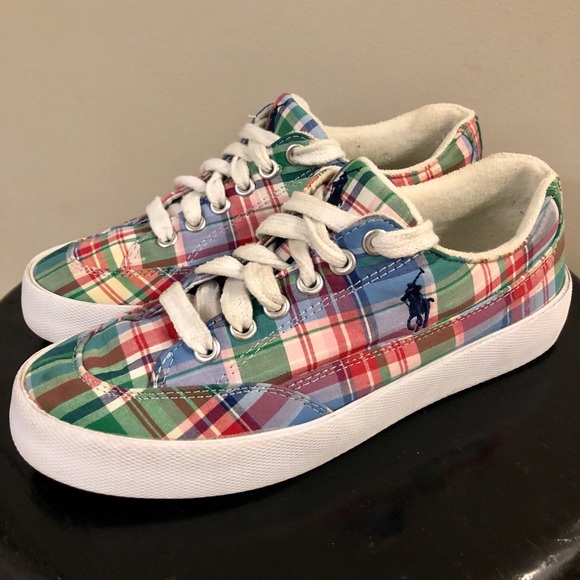 Polo Ralph Lauren Shoes - Polo Raulph Lauren Plaid Womens Sneakers